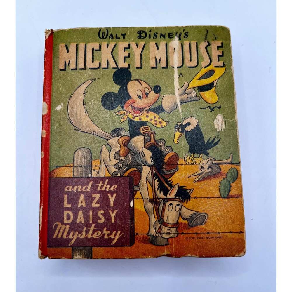 Mickey Mouse and the Lazy Daisy Mystery Better Little Book #1433 published 1947